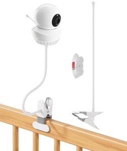 Baby Monitor Mount Compatible with Babysense HD S2/ V43 Monitor and Other Baby Monitors with 1/4 Threaded Hole – 17.12 inches Flexible Clip Clamp Mount with Long Gooseneck Arm