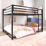 DHP Miles Metal Full/Full Bunk Bed, Black