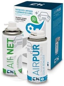 REPORSHOP - Airnet + Airpur Limpiador Eliminador Olores Aire Acondicionado Coche