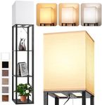 Floor Lamp with Shelves for Living 