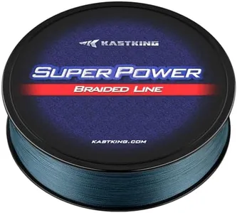 KastKing Superpower Braided Fishing Line,Low-Vis Gray,20 LB,327 Yds