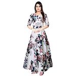 Lorina Women's Maxi Gown (FR7302 L_Pink::White_L)