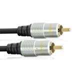 Cable Mountain 10m Gold Plated Single RG59 Coaxial Phono Cable for SPDIF/Digital Audio and Composite Video Cable