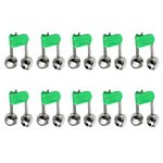 Imported 10 Pcs Rod Clamp Sea Fishing Tip Bite Lure Alarm Twin Bell Ring