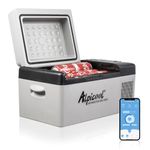 Alpicool C20 C20L Compressor Car Fridge Freezer, DC 12v Camping Refrigerator, Portable Mini Cool Box for TruckCampervanRVBoat, -20℃ to 20℃