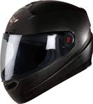 Steelbird SBA-1 7Wings Classic Full Face Helmet with Clear Visor (Black with Clear Visor, Medium 580 MM)