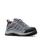 Columbia Womens Crestwood Waterproof Hiking Shoe, Graphite/Wild Iris, 8 US