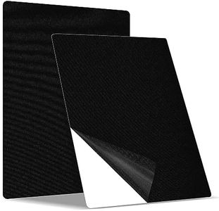 Tissu Autocollant Reparation, 2 Pièces Patch de Réparation en Tissu de Lin, Kit Réparation Tissu pour Canapés, Sièges de voiture, Chaise de bureau, Têtes de lit, Rideau, Noir, 20 x 28 cm