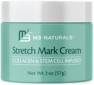 M3 Naturals Stretch Mark Cream - Collagen & Stem Cell Maternity Skincare Oil - Stretch Mark Prevention & Scar Remover Lotion - Green Tea Extract & Raspberry Ketones