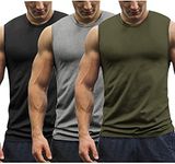 COOFANDY Men's 3 Pack Workout Tank Tops Muscle Tee Bodybuilding Fitness Gym Sleeveless T Shirts