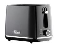 Daewoo Stirling Collection, 2 Slice Toaster, Easy Cleaning, Safety Features, Cord Storage, High Lift Lever, Browning Controls, Defrost, Reheat, Cancel Functions, Part Of A Collection, Black