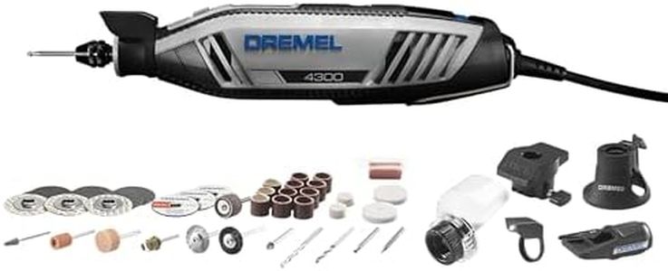 Dremel 4300-5/40 High Performance Rotary Tool Kit with LED Light- 5 Attachments & 40 Accessories - Ideal for Grinding, Cutting, Wood Carving, Sanding, and Engraving