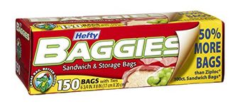 Hefty Baggies Storage Bags, Sandwich 150 Count (Pack of 12)