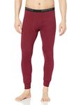 Duofold Men's Mid Weight Wicking Thermal Pant, Bordeaux Red, XXL