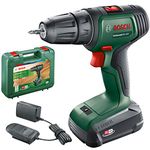 Bosch Home and Garden Cordless Drill UniversalDrill 18V (1 Battery, 18 Volt System, in Carrying case), Black