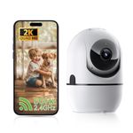 2K Indoor Security Camera 5G&2.4G WiFi Dog Pet Camera with Phone App,360°Home Security Camera Indoor,Baby Monitor Camera Surveillance Interieur Motion Sensor Night Vision 2-Way Audio,Nanny Cam