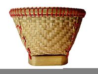 Das Departmental Store Vegetable/Fruit Keeper Bamboo Portable Tokri for Kitchen, Golden Yellowish (Standard)