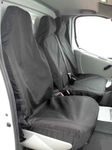 GRAFTER N35.150T CHASSIS CAB HEAVY DUTY 2+1 BLACK WATERPROOF VAN SEAT COVERS DRIVER + DOUBLE PASSENGER SEATS