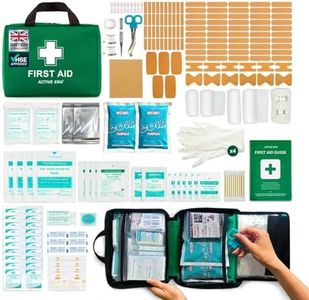 220 Piece Premium First Aid Kit Bag - Includes 2 x Cold (Ice) Packs and Emergency Blanket for Home, Office, Car, Caravan, Workplace, Travel and Sports