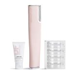DERMAFLASH Luxe Plus Device Anti Ageing Exfoliating Hair Removal and Dermaplaning Tool with Sonic Edge Technology and 4 Week Treatment Blush