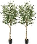 COSTWAY 182cm/6ft Artificial Olive 