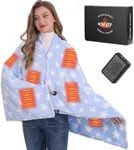 KSFJZF Heated Blanket, Cordless Por