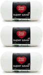 Red Heart Super Saver Pack of 3 - Soft White - 7oz/198g - Acrylic - 4 Medium (Worsted) - 364 Yards - Knitting, Crocheting, Crafts & Amigurumi