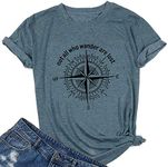 Graphic Tees for Women Not All Who 