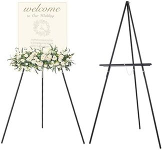 MEEDEN Wooden Easel Stand for Display: Black Wood Tripod for Wedding Sign - Poster Board Holder for Welcome Picture