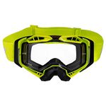 LS2 Motocross Helmet Goggles. AURA GOGGLE BLACK H-V YELLOW WITH CLEAR VISOR