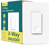 TREATLIFE 3 Way Smart Switch, Smart Home Light Switch Works with Alexa and Google Assistant, Neutral Wire Required, Remote Control, Schedule, No Hub Required, 2.4GHz WiFi