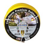 Dramm 5/8-Inch X 50-Feet Colorstorm Premium Rubber Hose-Yellow