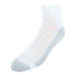 Hanes Men's Cushion Ankle Socks, 6-Pack, White, Shoe Size: 6-12