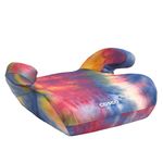 Cosco Kids Topside Lightweight Backless Belt-Positioning Booster Car Seat, Washable Cover, Tie Dye