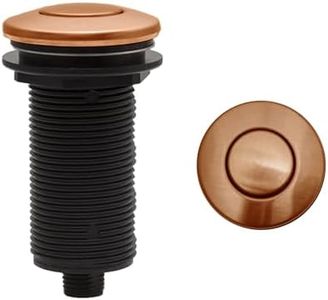 Strictly Sinks Garbage Disposal Air Switch – Sink Top Garbage Disposal Button for Kitchen Sink, Copper Air Switch for Garbage Disposal (1-3/4 x 1-3/4 x 1 Inch)