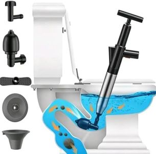 Toilet Plunger, Plungers for Bathroom, High-Pressure Drain Clog Remover