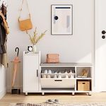 Maupvit Shoe Storage Bench with Fli