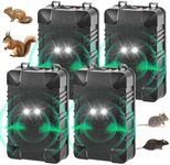 Car Rodent Repellent Under Hood Animal Repeller Battery Powered Mouse Repellent Ultrasonic Rat Deterrent for Car Engine Mice Repellent for Cars, Keeping Rodents Out of Car Rodent Defense, 4 Pack