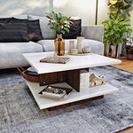 Wakefit Coffee Table | 1 Year Warranty | Center Table, Tea Table, Center Table for Living Room, Coffee Table for Living Room, Diwali Gifts, Engineered Wood (Java - Brown)