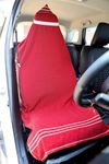 GodSun Harvest 100% Superfine Cotton Solid Large Luxury Car Seat Towel with Tie Knot - Red (Pack of 1)