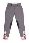 Huntley Childs Grey Pony Stitched Riding Pant 12