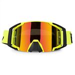 Motocross Riding Goggles Dirt Bike ATV Motorcycle Gafas Anti-UV Motorbike Off Road Ski Goggles Anti-Slip Strap Nose Cover Men Women Fit Glasses & Helmet