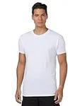 Hanes Men's Tagless Cotton Crew Undershirts, 3-Pack - White, Large