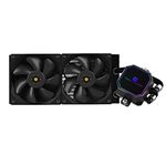 Thermalright Frozen Prism 240 Black AIO Water Cooler,Liquid CPU Cooler, 2×120mm PWM Fans Water Cooling System,1850RPM High Speed,Compatible With AMD/AM4/AM5 & Intel LGA1150/1151/1200/2011/1700