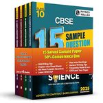 PW CBSE | Class 10 | 15 New Pattern Sample Paper Science, Maths (Std), English & Social Science Combo Set of 4 Books for 2025 Board Exam | 50% Competency Based Questions