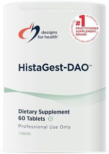 Designs for Health HistaGest-DAO - Diamine Oxidase DAO Enzyme to Support Digestion of Histamine-Containing Foods - 20,000 HDU DAO Diamine Oxidase Enzymes (60 Gastro-Resistant Tablets)