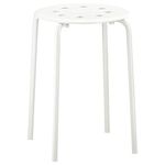 Ikea Marius Stool, White(Iron) - 40 Cm, 7 Cm