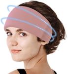 Cooling Headband Cap for Migraine Relief, Face Hot Cold Therapy for Headache Stress Wisdom Teeth Puffy Eyes Surgery Pain, Wearable Body Cooling Products for Outdoor Indoor(Pink)