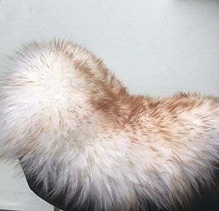 Alaska Leather Medium Long Sheepskin Buttpad - Motorcycle Seat Pad… (Long Hair Dusk)