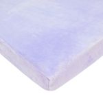 American Baby Company Fitted Portable/Mini-Crib Sheet, Heavenly Soft Chenille, Lavender